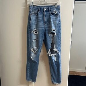 American Eagle Outfitters Light Blue Ripped Jeans